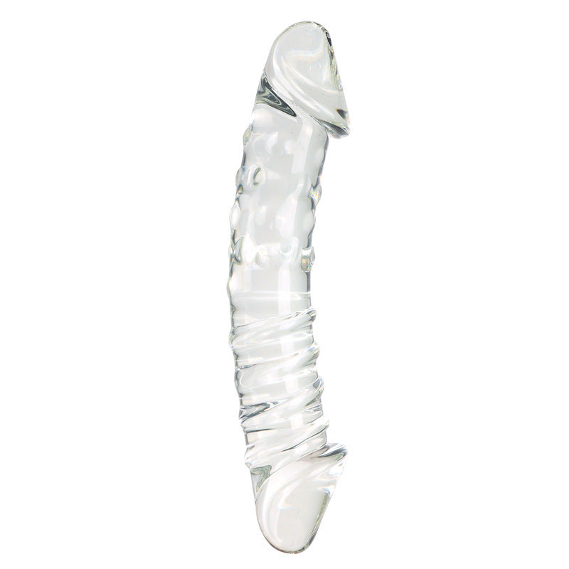 Thick Blue Pattern Bump Double-headed Toy