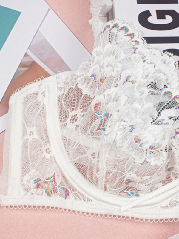 Bloom in Lace – Sexy 3-Piece Embroidered Lingerie Set